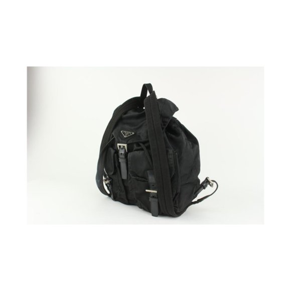 Prada Black Nylon Tessuto Twin Pocket Backpack - Picture 2 of 11